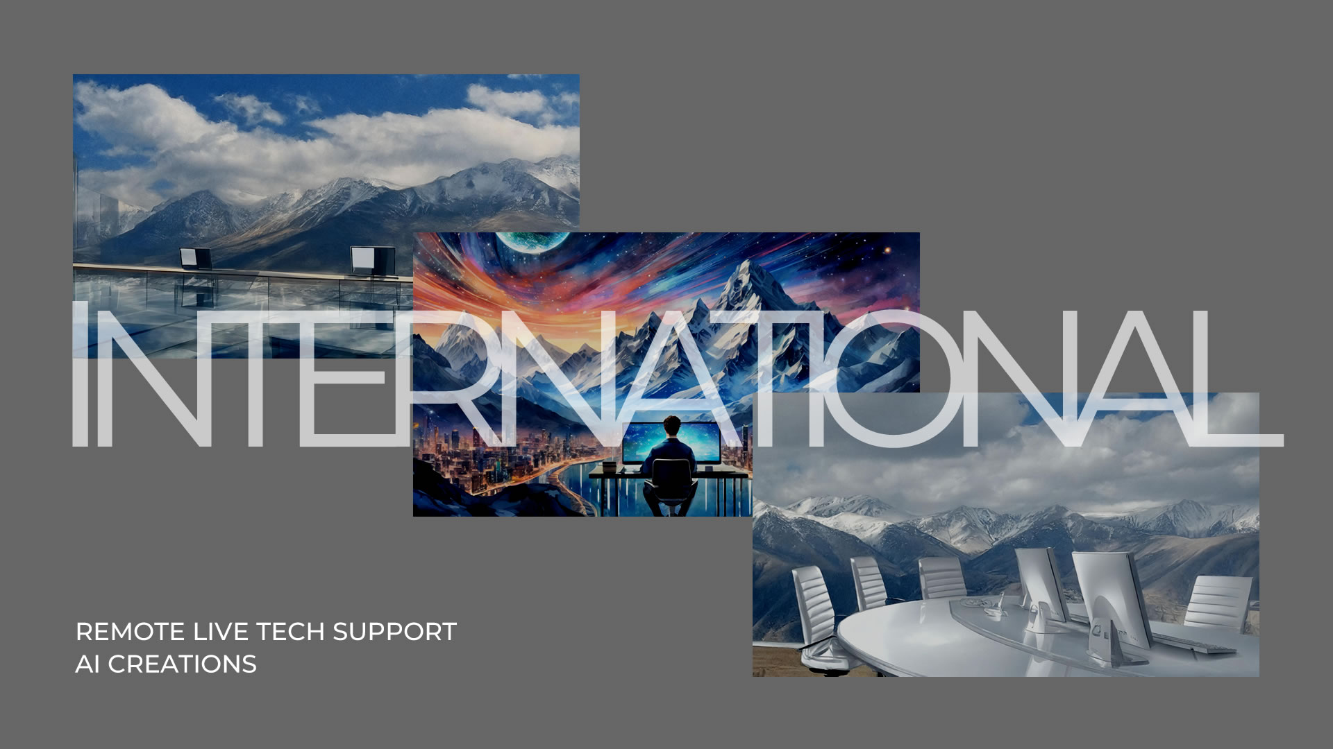INTERNATIONAL | Remote Tech Support, AI Creations from 7000 feet
