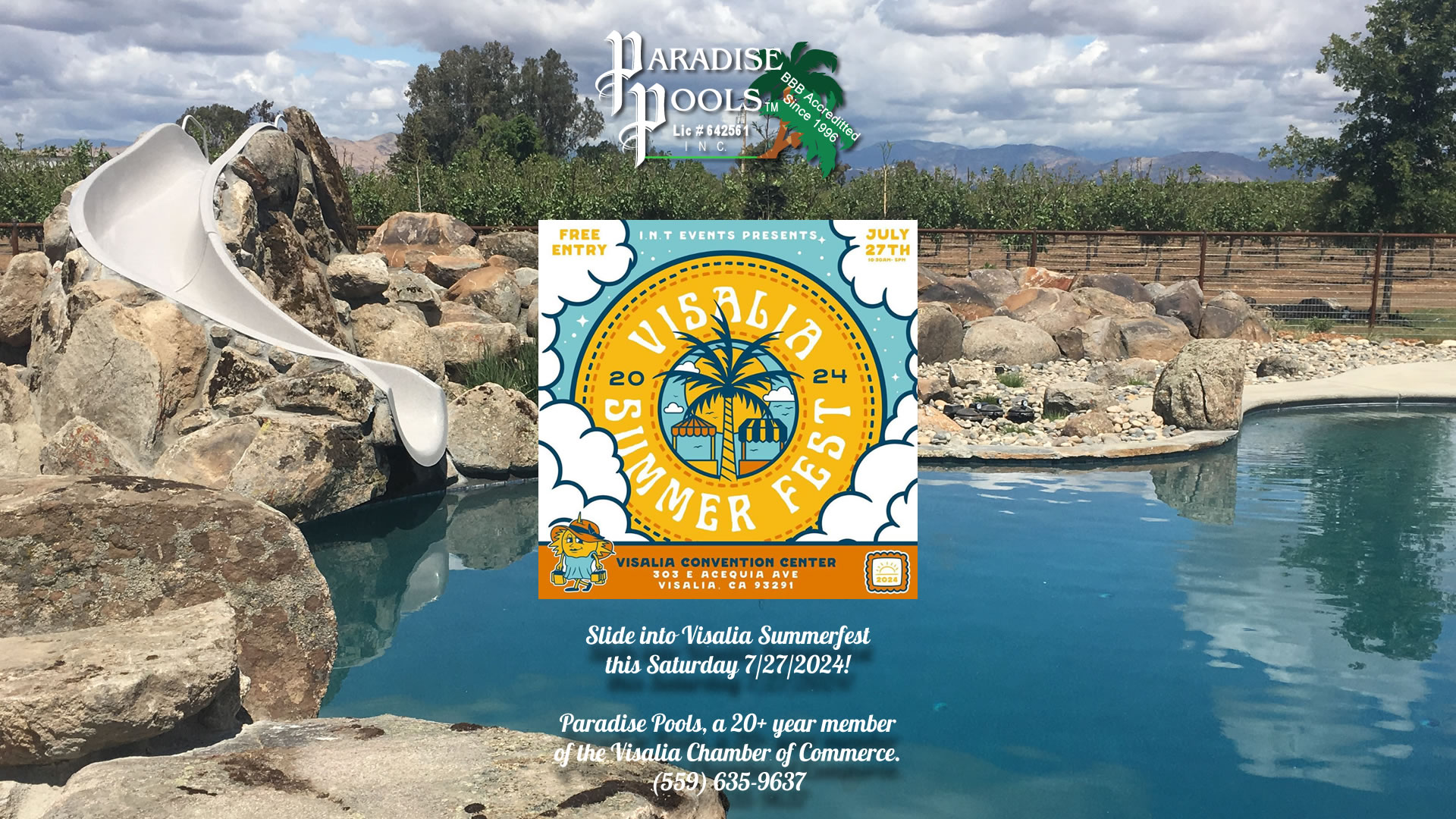 Slide into Visalia Summerfest this Saturday 7/27/2024